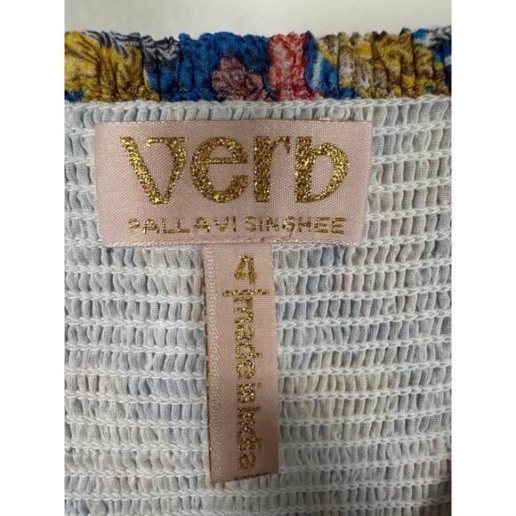 Anthropologie Verb by Pallavi Singhee Vineyard Tiered Maxi Dress Womens Size 4 - Picture 9 of 11